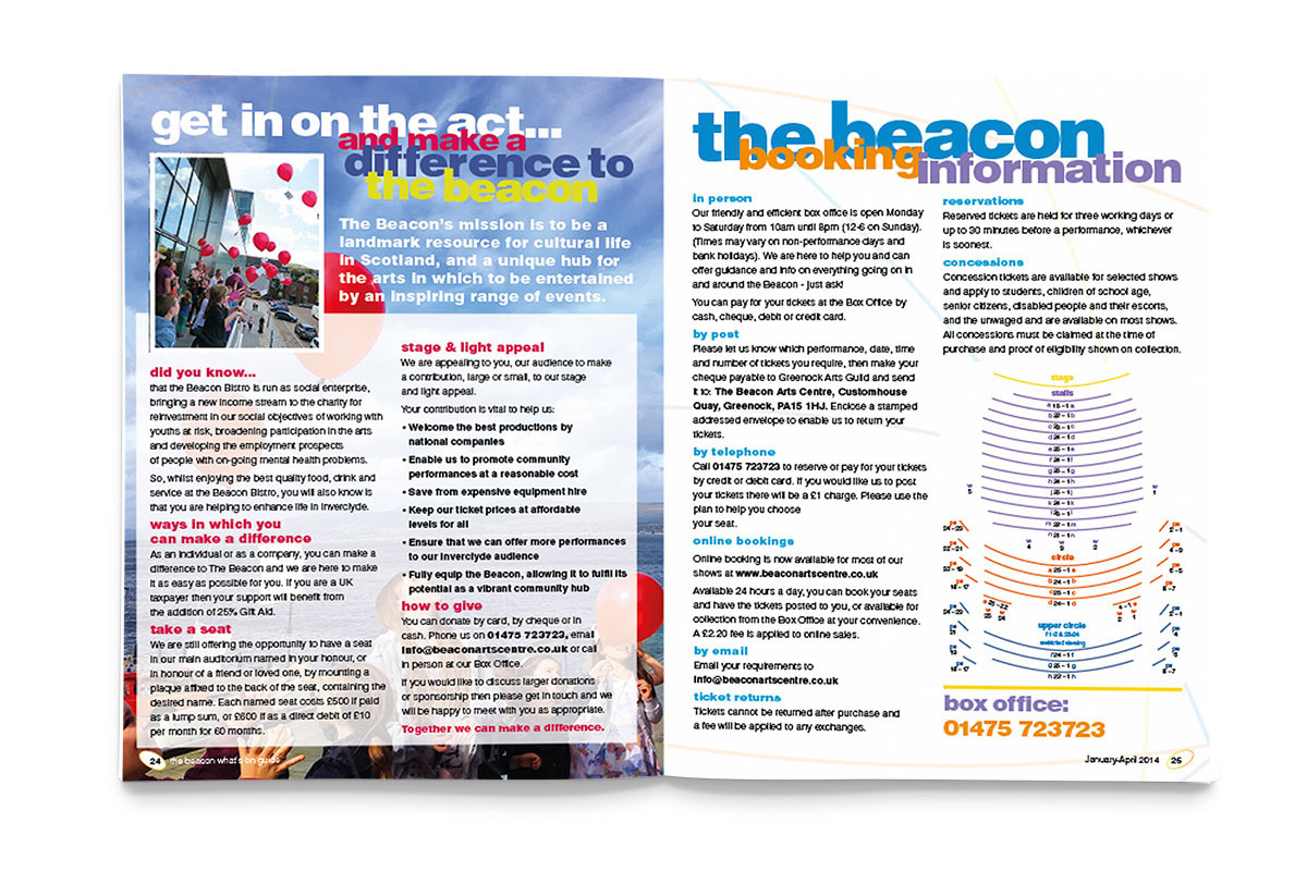 brochure a5 magazine leaflet Guide show listing mailer Promotion Promotional literature print