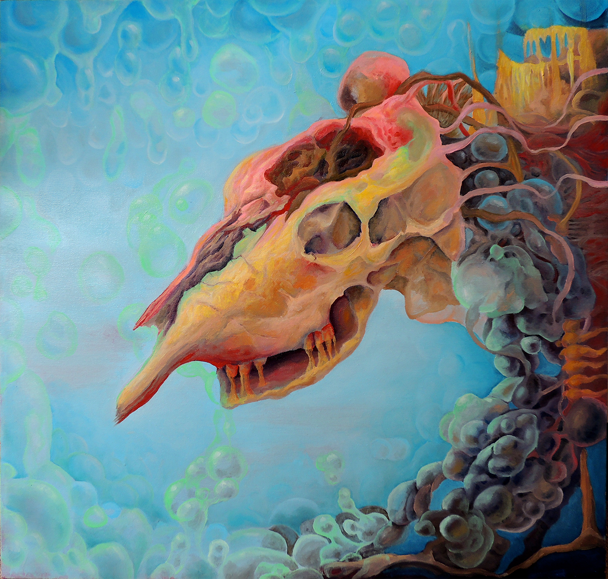 art skull surreal bubbles leonard monster stop motion creepy bodies human clouds