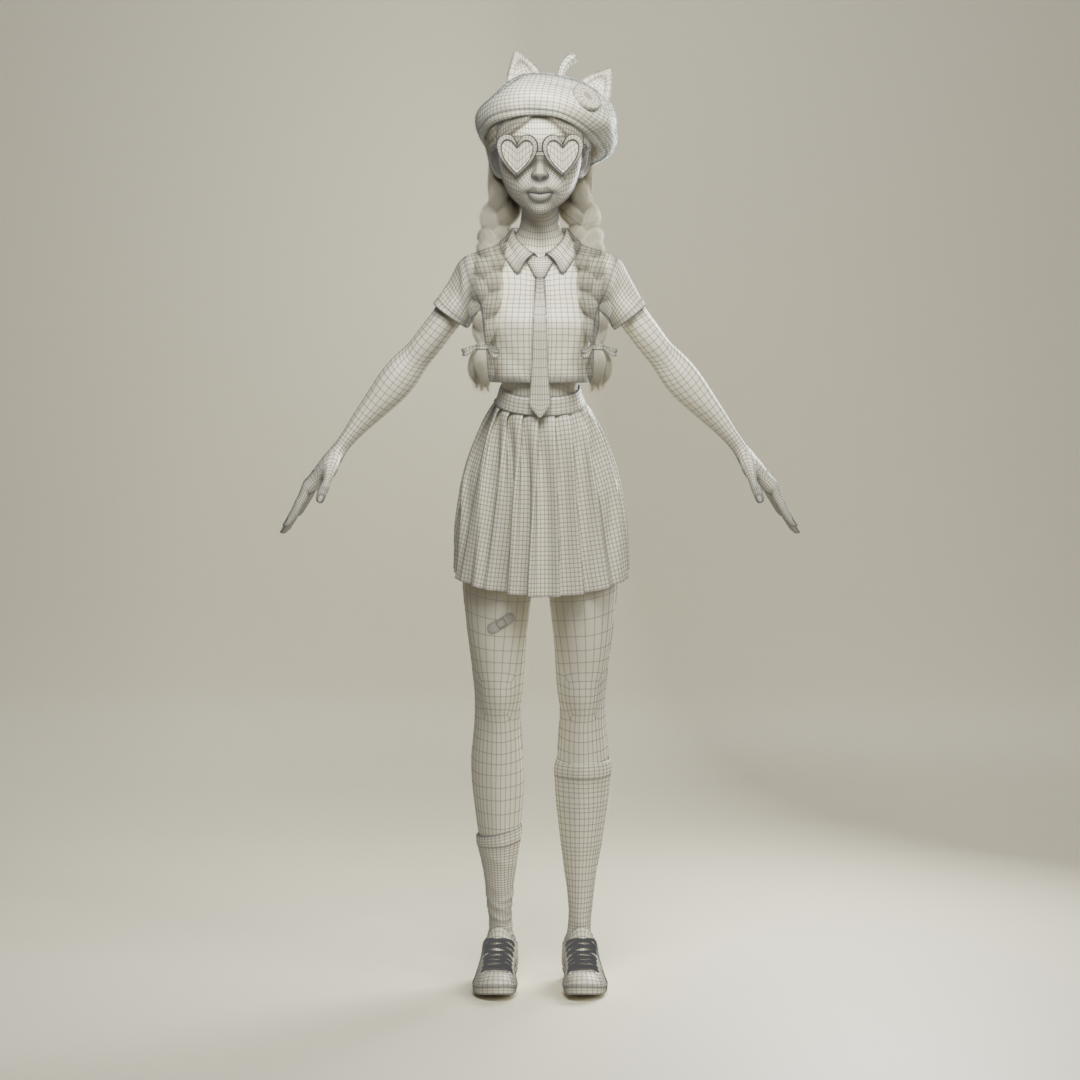 3D Character Design 3d character sculpt 3d modeling blender3d female character design marvelous designer stylized character substance 3d painter Zbrush