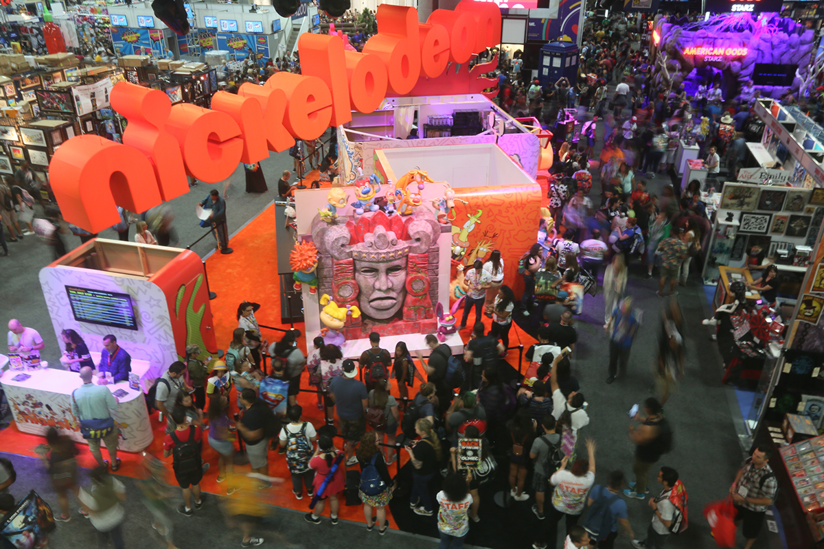 SDCC san diego comic convention nickelodeon 90s exhibit EXHIBIT DESIGN Double Dare Hey Arnold all that