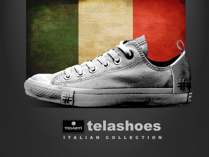 italian TELARTi canvas shoes product design  street style Pasta Basic baroque