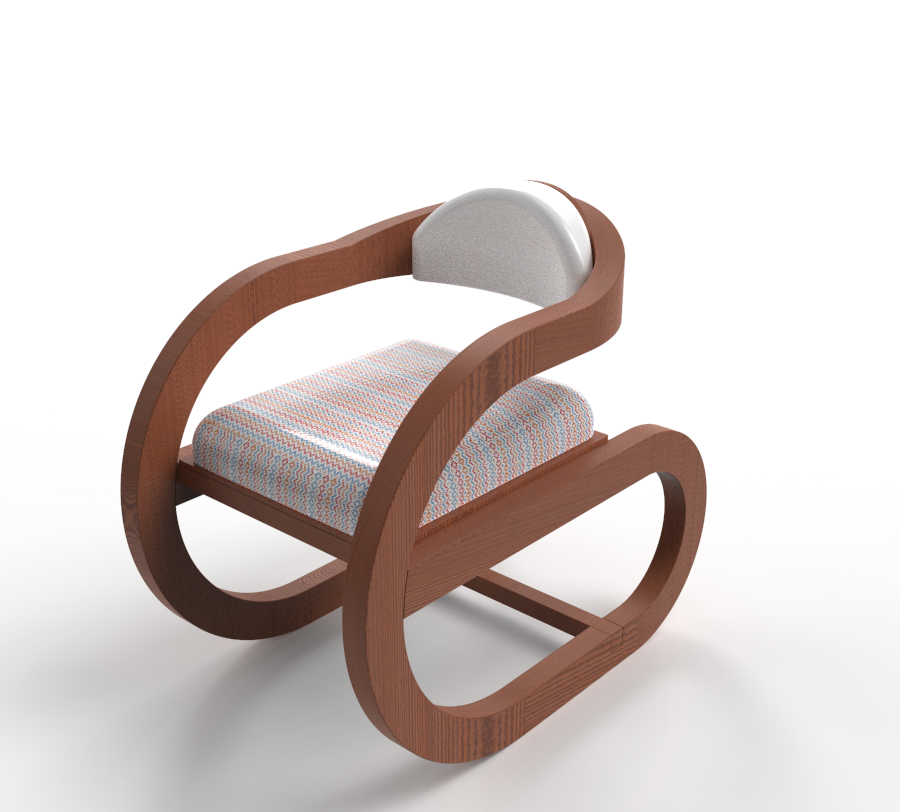 3D 3d modeling armchair chair furniture industrial design  interior design  product design 