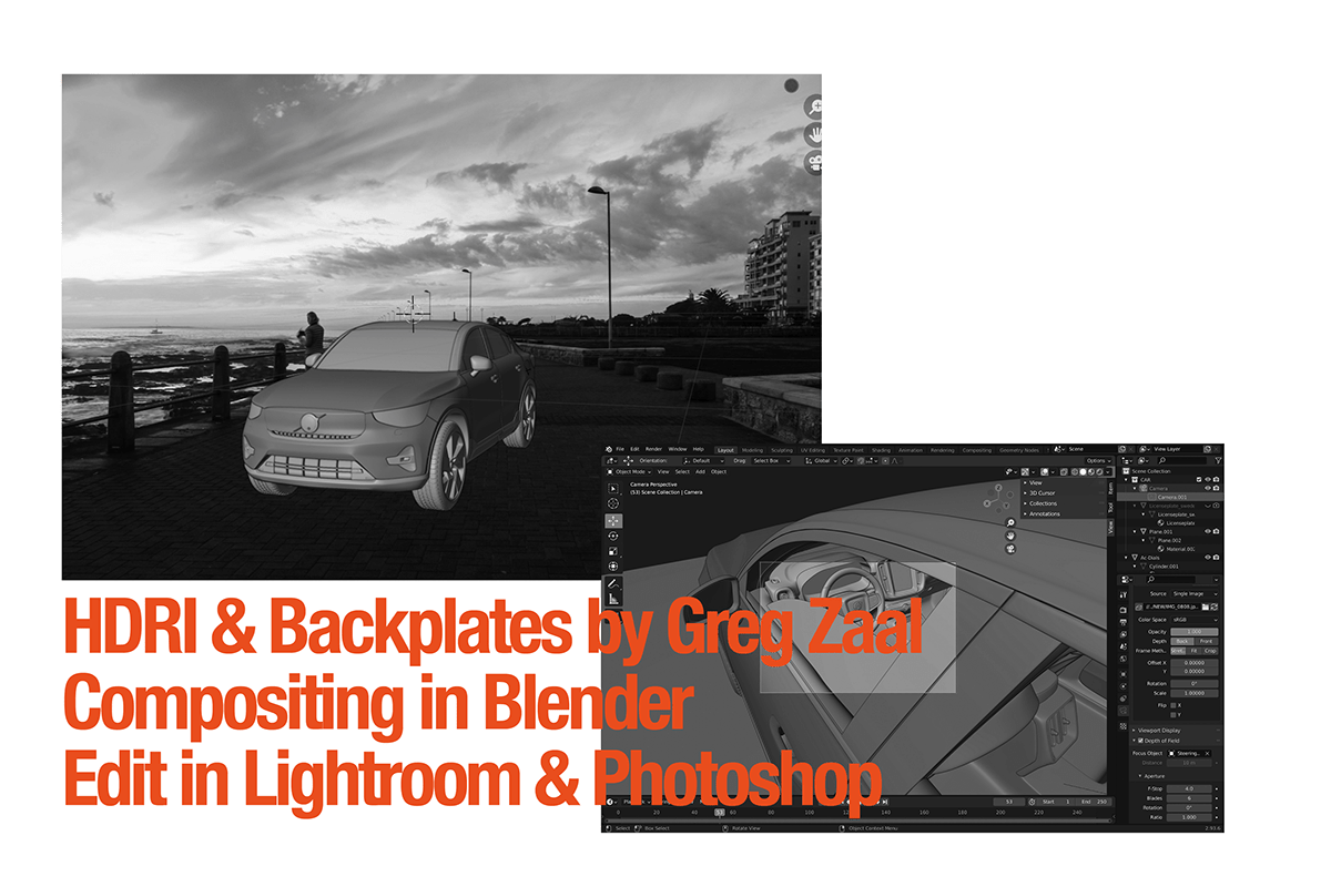 3D Advertising  automotive   blender car car photography CGI commercial Render Volvo