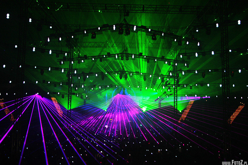 katowice lasers mayday Show techno