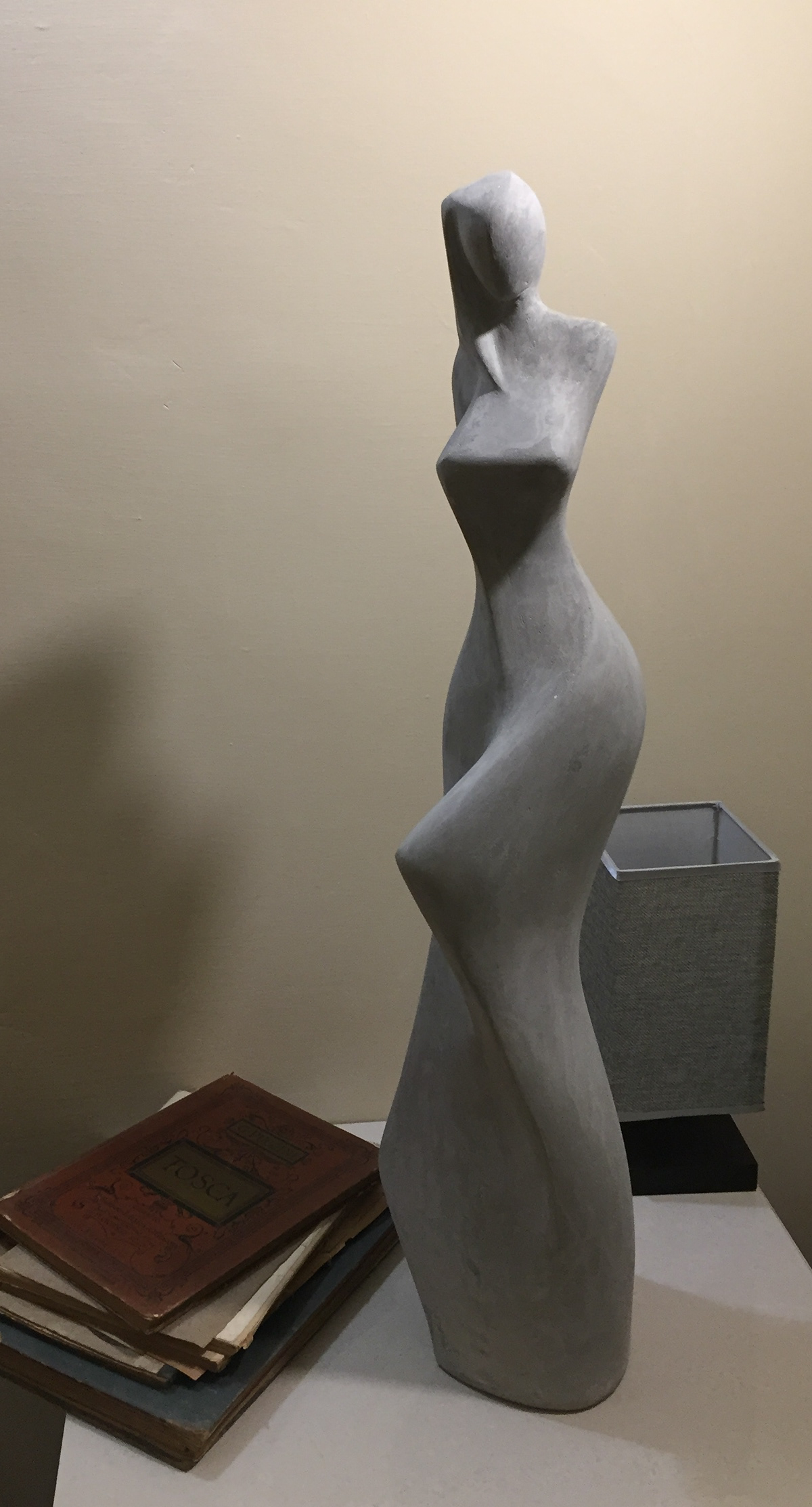 Female figurative - abstract form in concrete - Clark Camilleri 2021
