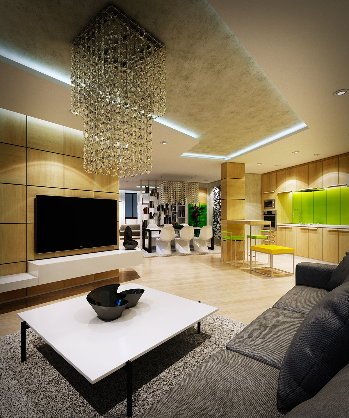 Interior architectural visualization viz 3D