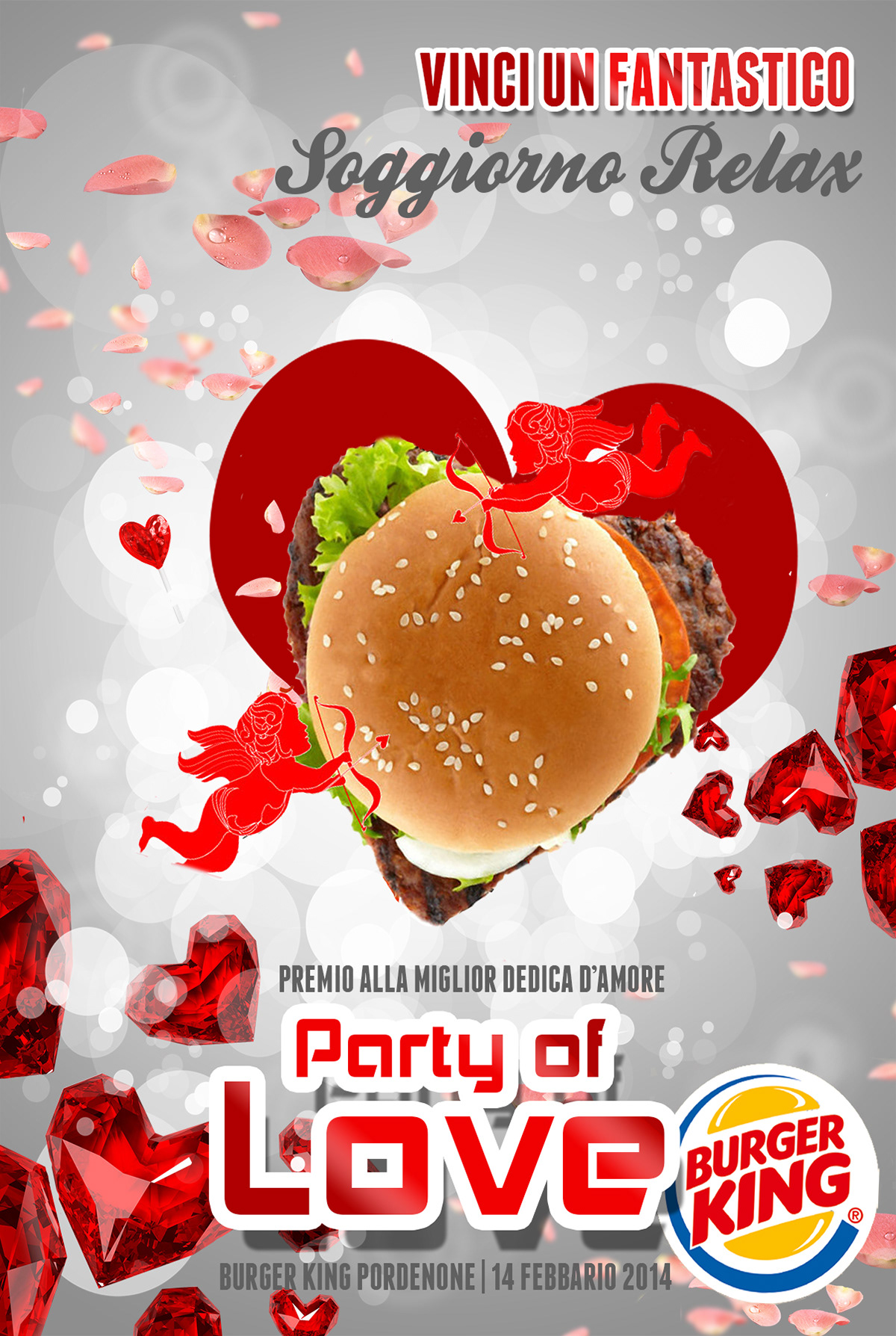 Burger King flyer happy valentine