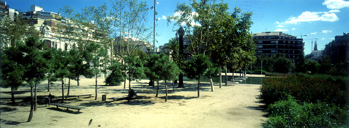 barcelona Landscape mediterranean gardens garden urbanism   urban garden Princep de Girona eixample ensanche