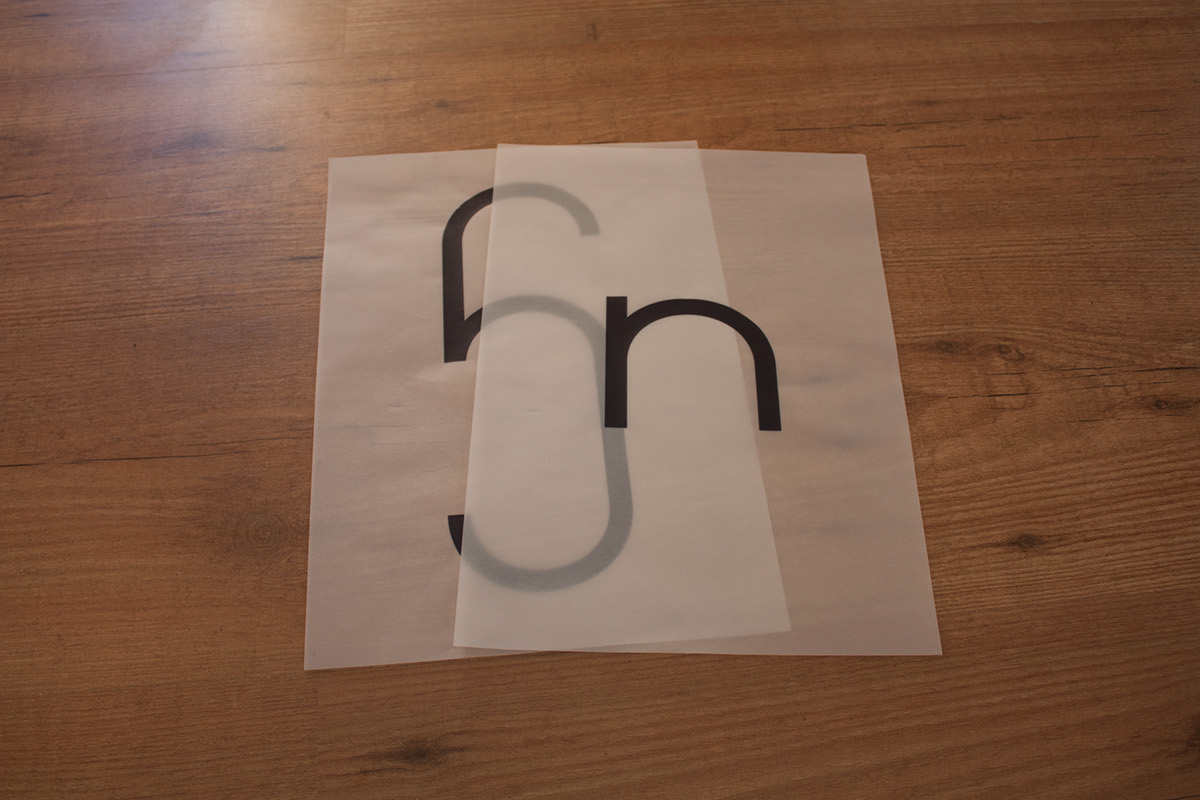 monogram sn type paperclip
