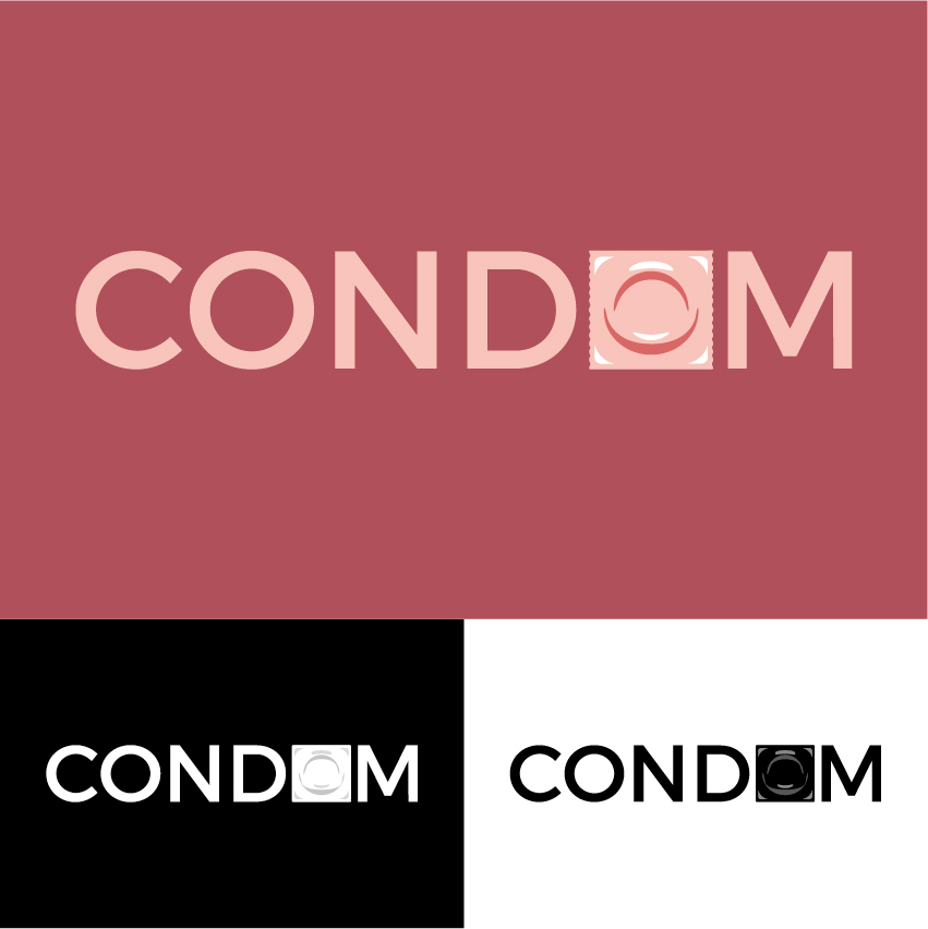 CONDOM logo vector graphic sex life