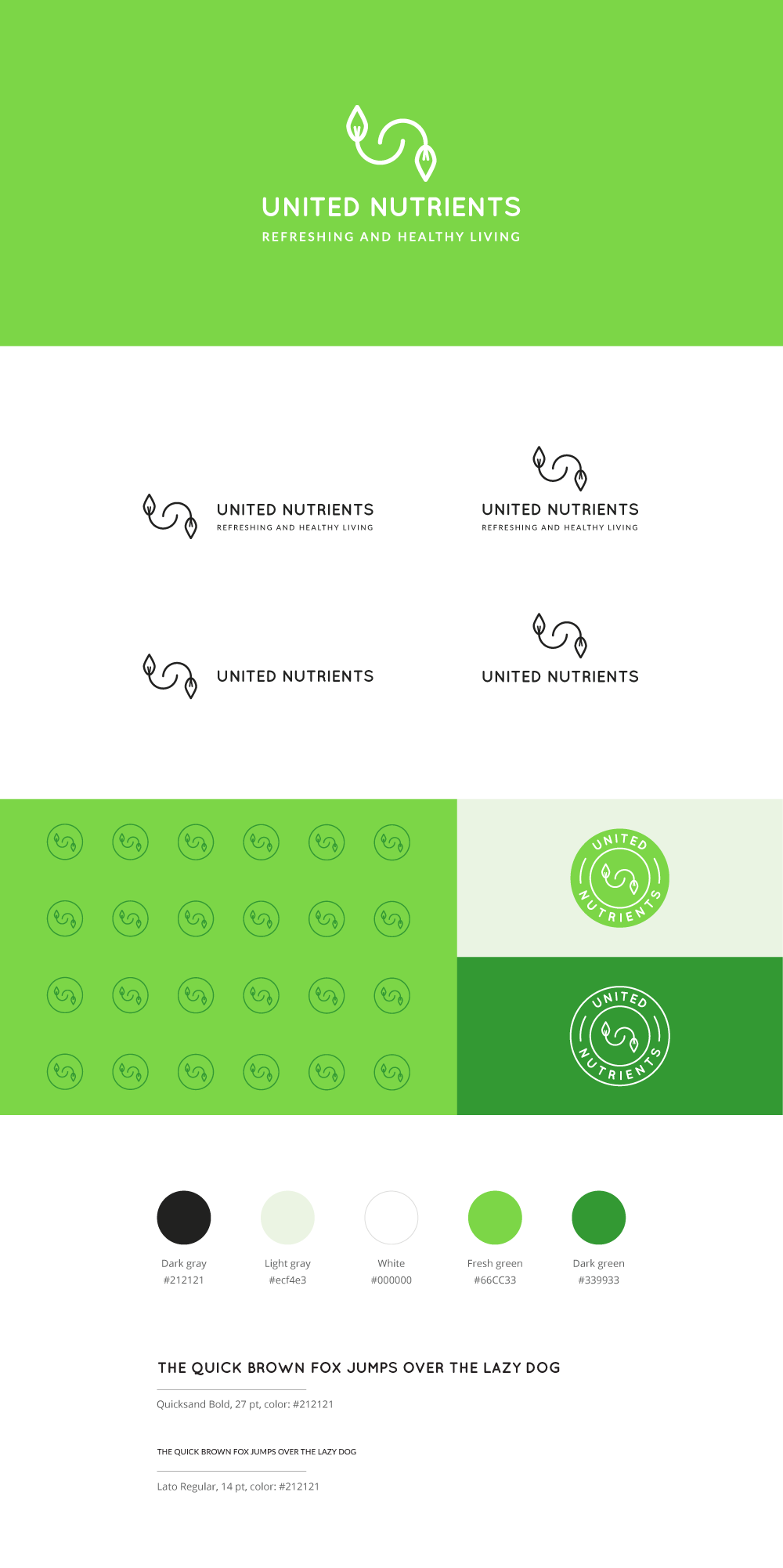 logo branding  business card letterhead organic green nutrition Food  identity