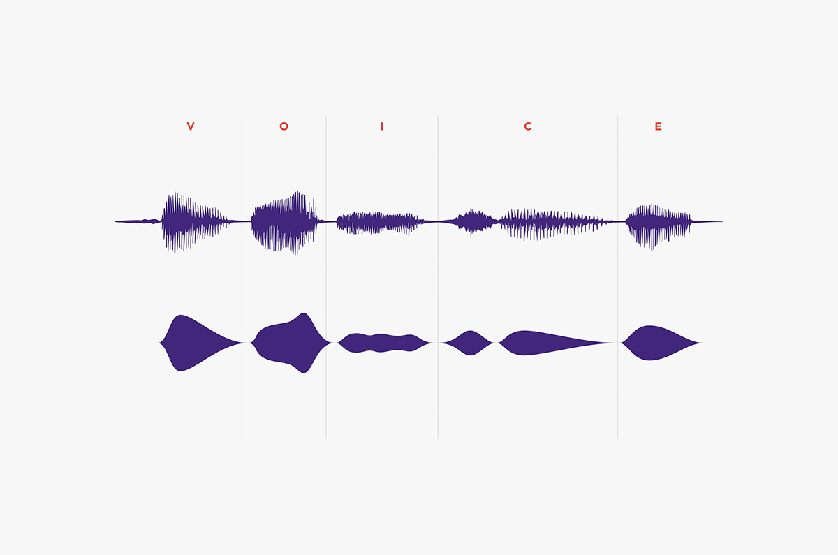voice speech training orange purple sound wave colorfull branding  Corporate Design