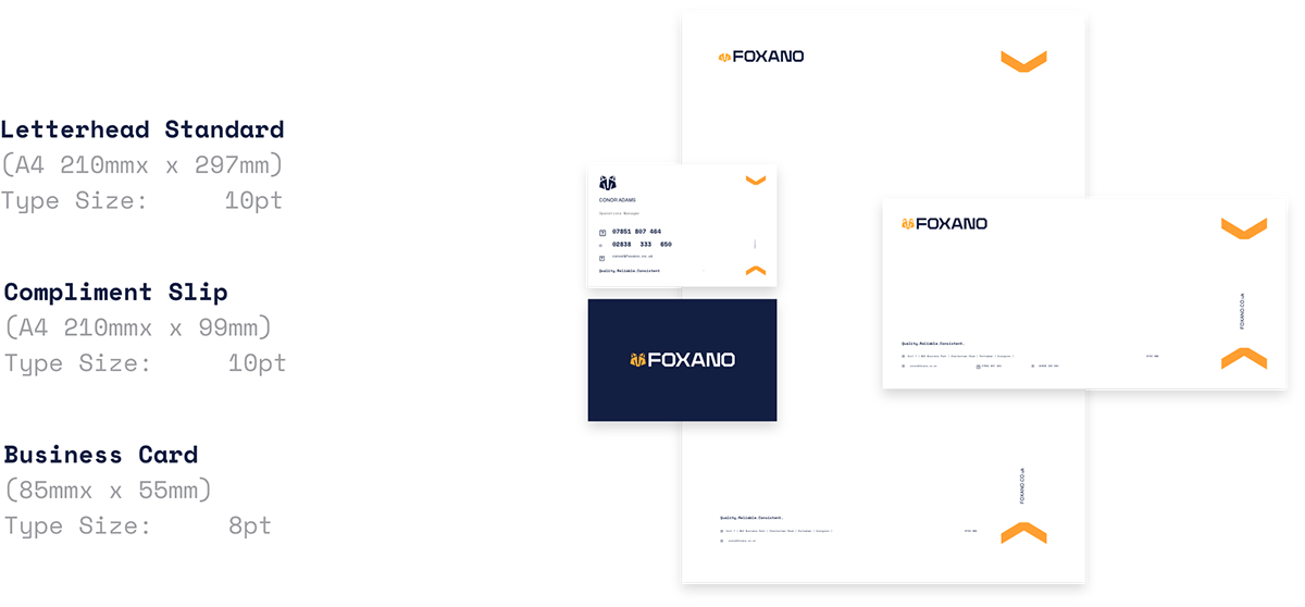 branding  logo identity foxano Web Design  Website industrial graphic design  anodising metal