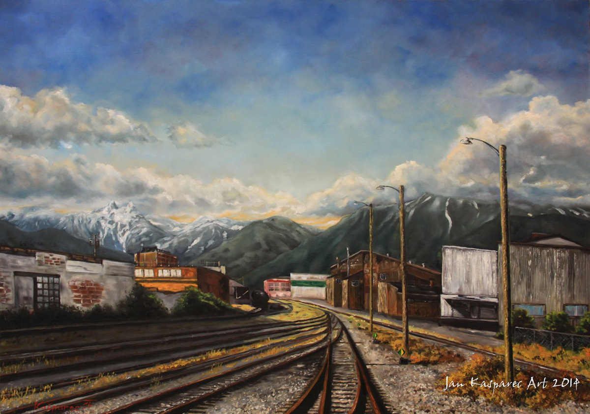Oil Painting kasparec art Vancouver painting Vancouver landscape contemporary art