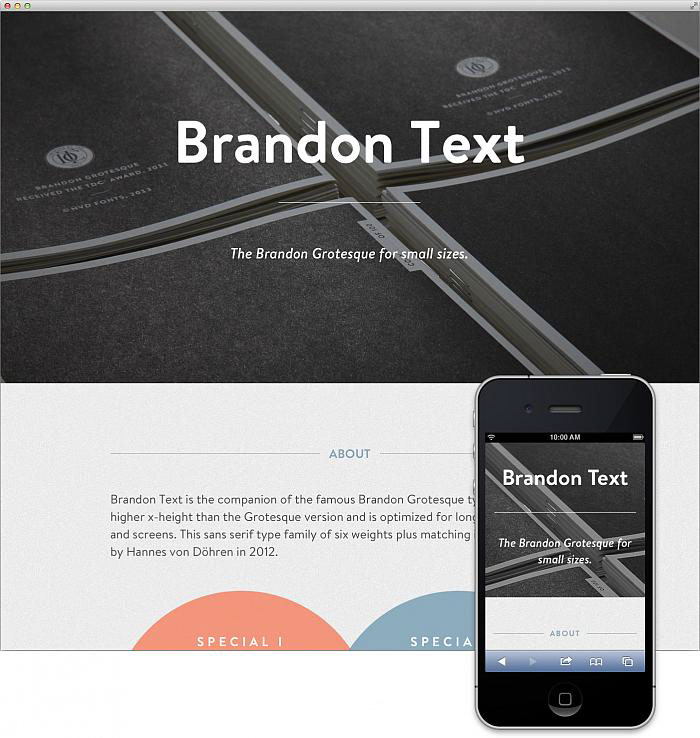 Brandon Text  Brandon Grotesque  font  typeface  HVD Fonts brandon  sans  geometric  webfonts  webdesign