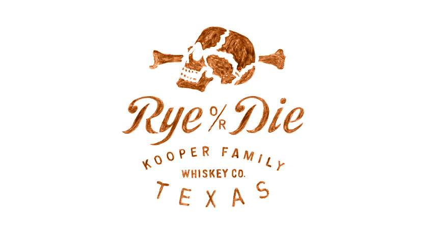 bmd design Whiskey watercolor rye or die kooper family HAND LETTERING