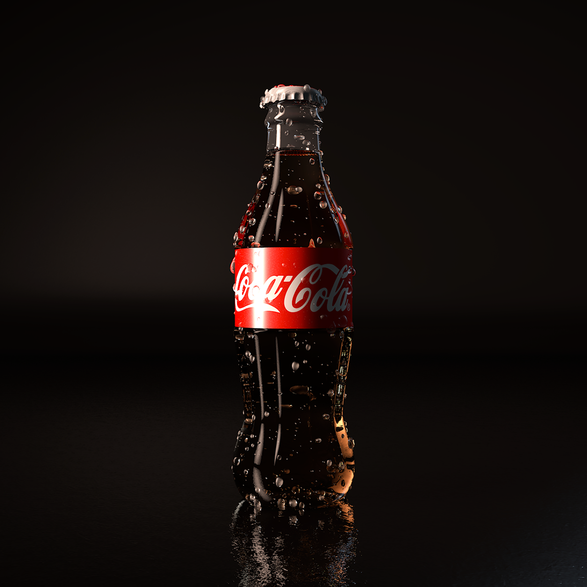 cinema 4d c4d coke Coca-Cola can bottle Render CGI lights