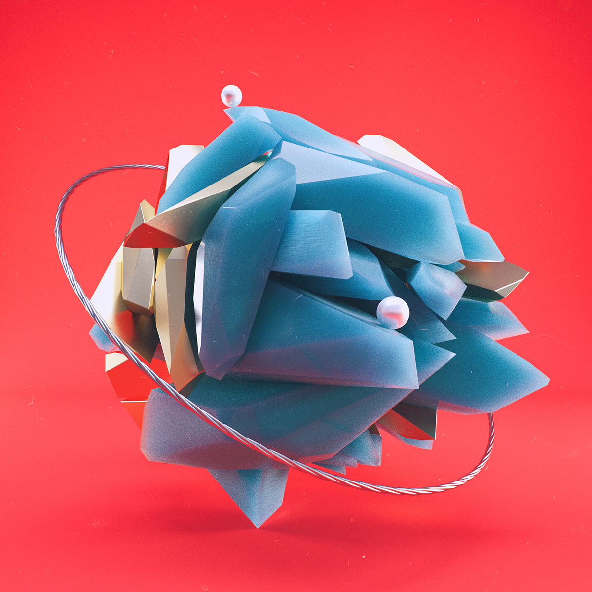 Cinema 4d octane Render 3D Renders daily Landscape abstract surreal geometric graphic design Zbrush xparticles
