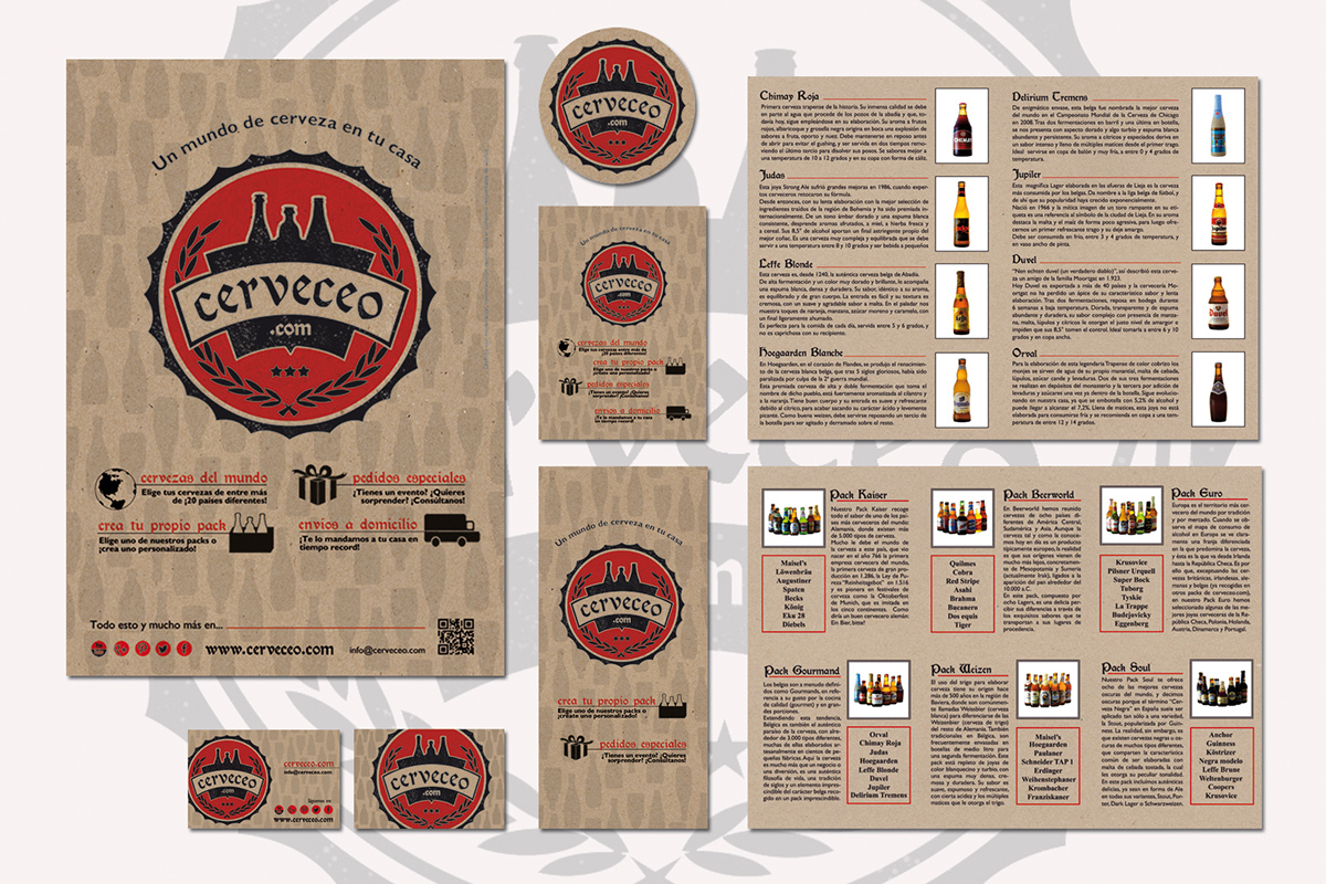 branding  beer cerveceo tienda online cerveza internacional Logotipo identidad gráfica