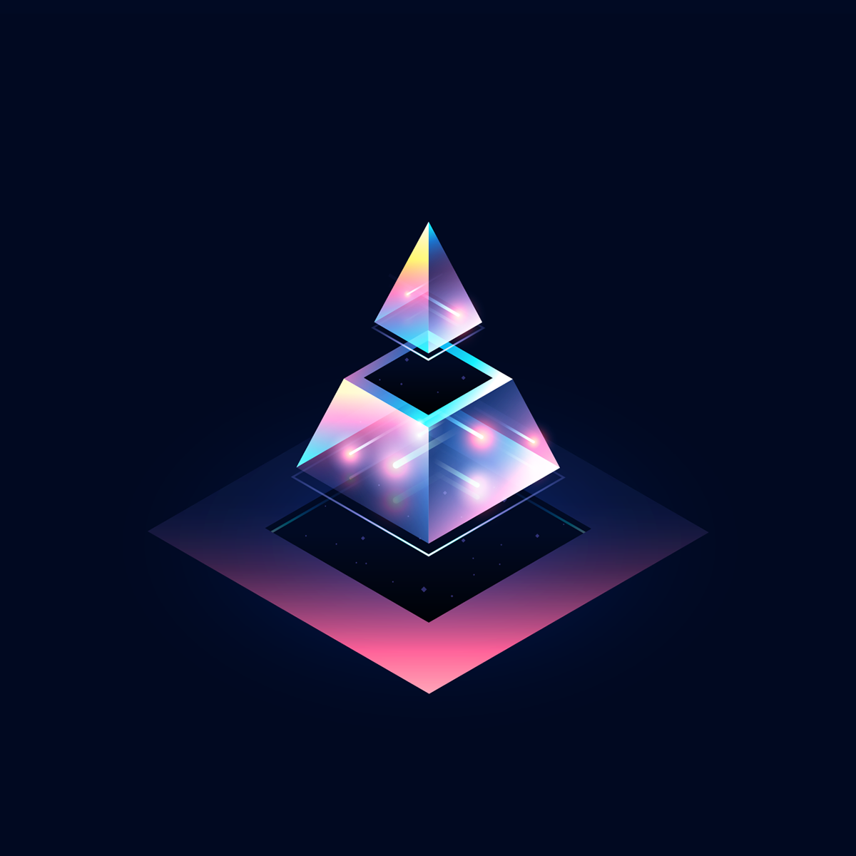 36daysoftype diamonds colors lights cosmos typography   36days Space  geometry