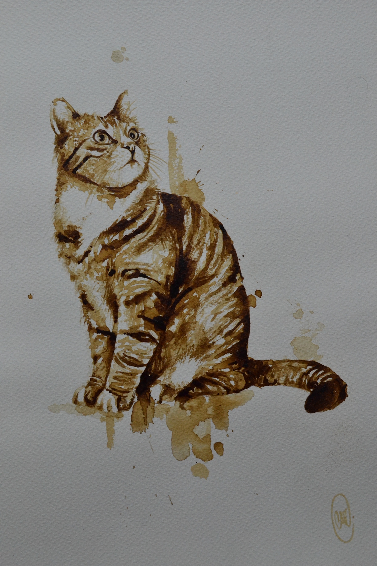 cafe Ilustración pintura arte artcoffee coffeeart animales animal dibujo
