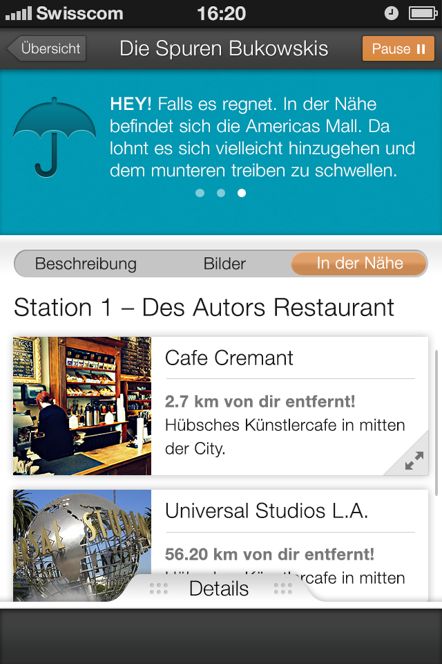 concept design mobile ios user interface guidelines 9flats.com city-guide blue grey gray texture gradients
