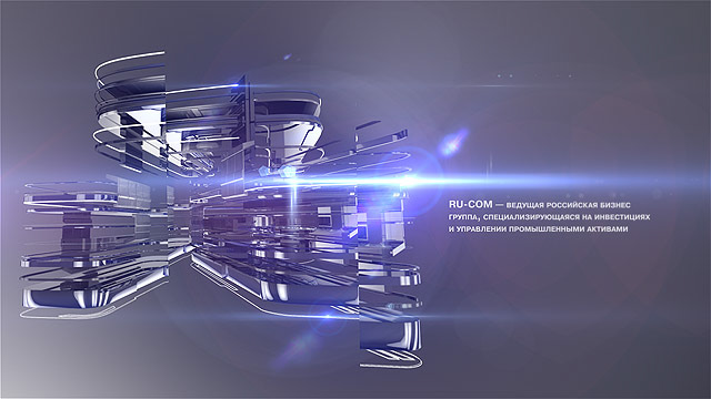 RuCom tech  energy  Structure  construction hitech styleframes  abstract corporate  presentation  3d