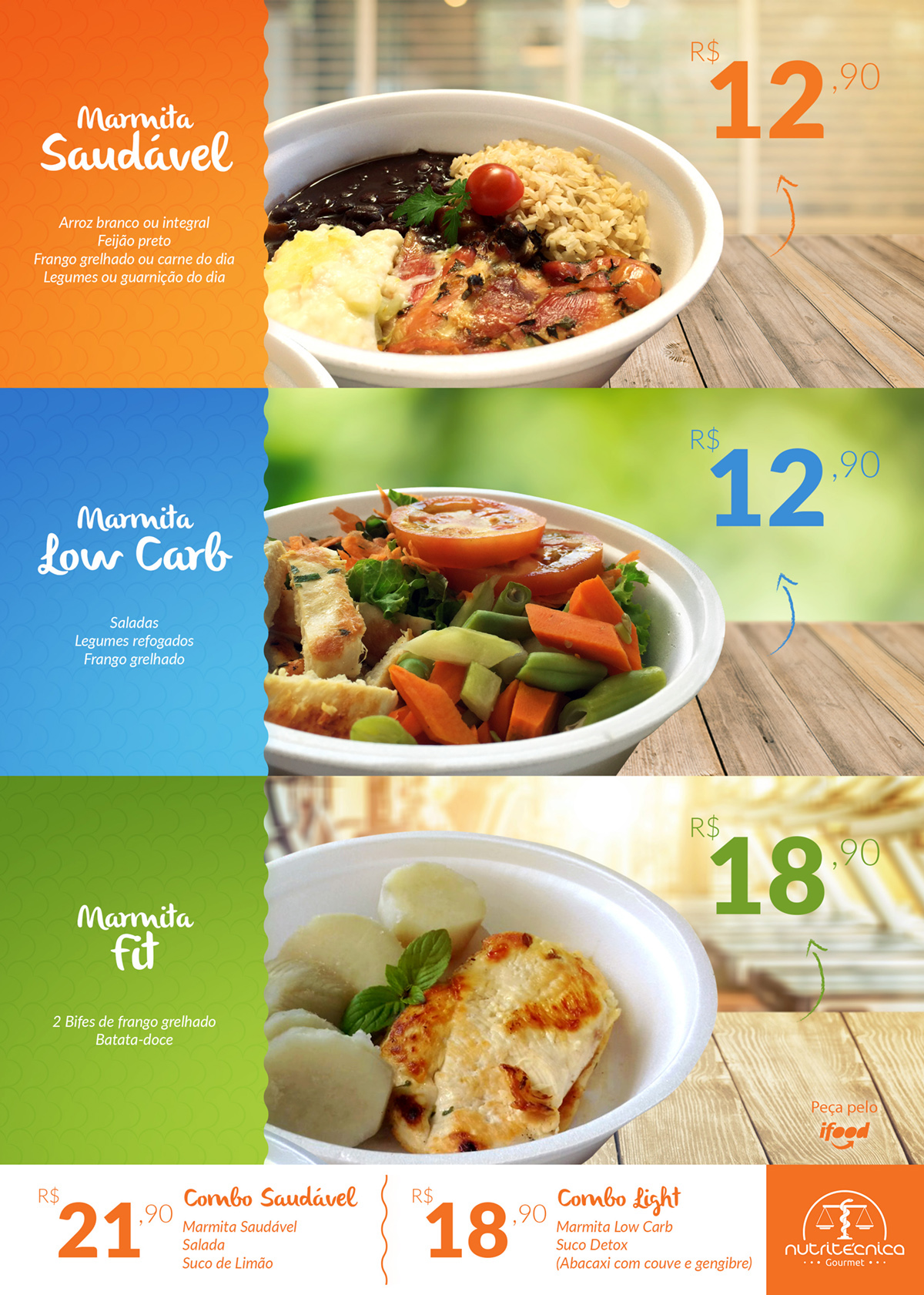 facebook social media design restaurante restaurant Alimentação Saudável healthy food identidade visual branding 