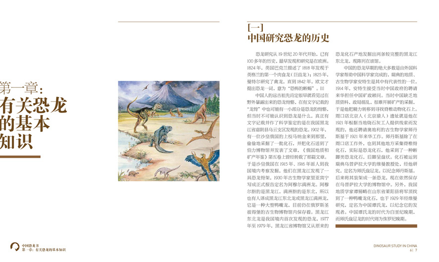 Dinosaur book design cover china Layout
