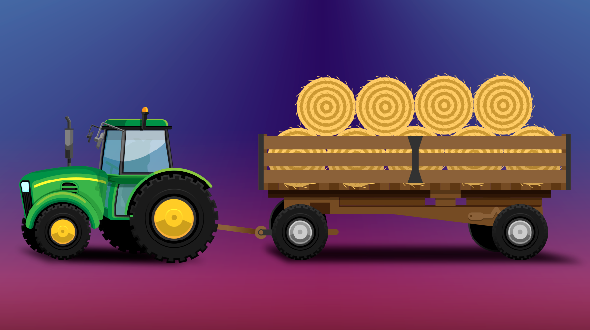 ILLUSTRATION  vectors adobe illustrator Tractor Framers characters farmers