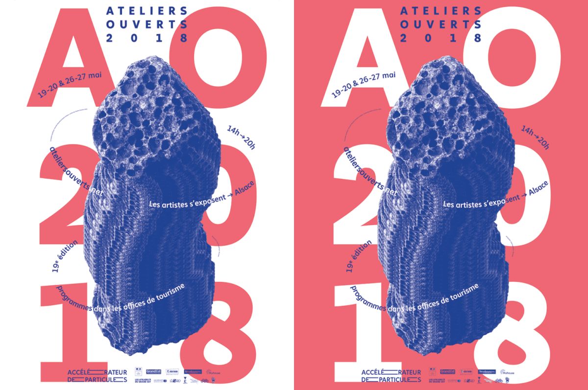 poster art festival pink blue map Duotone postcards typography   silkprint