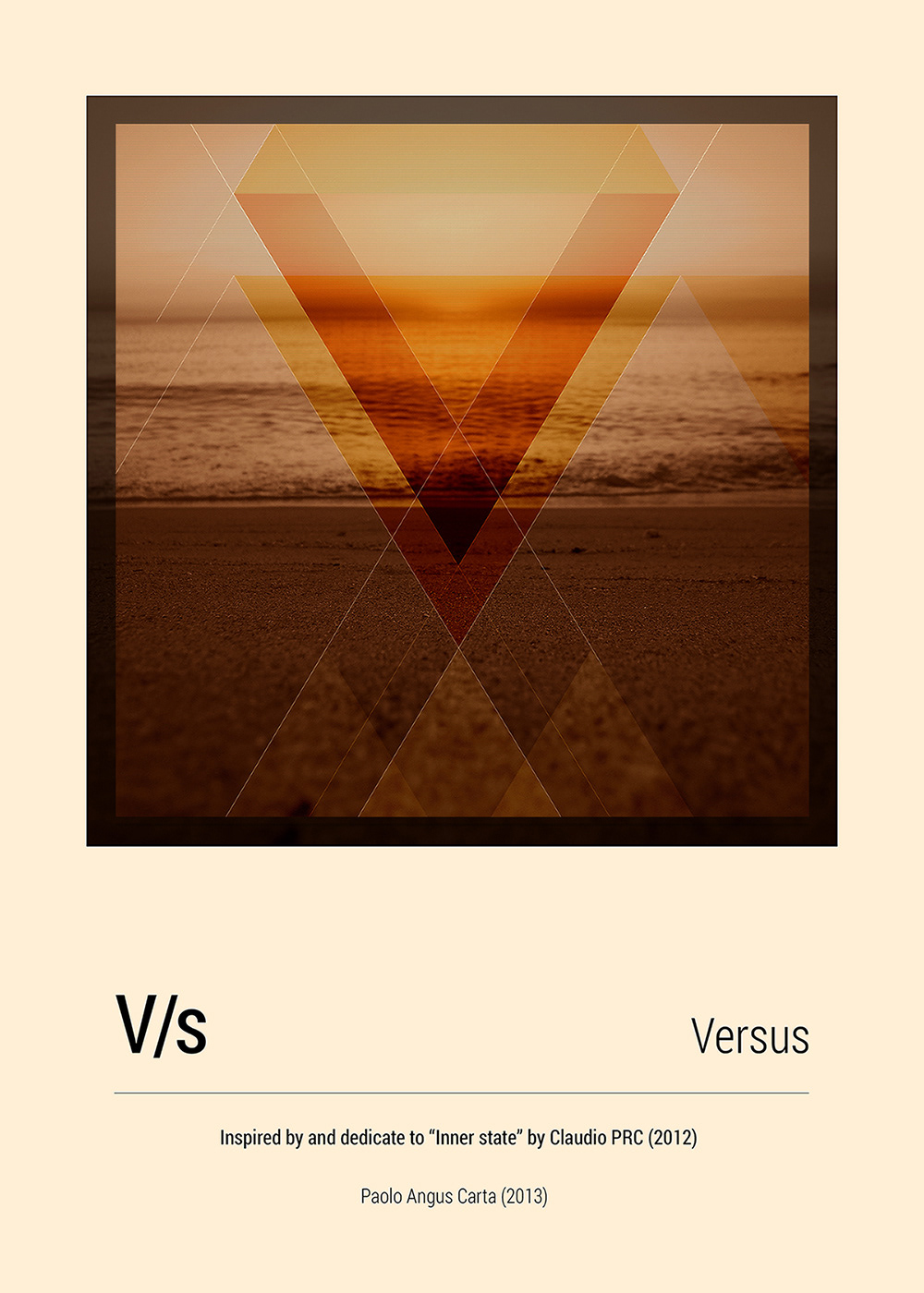 versus digital electronic sounds Claudio PRC Landscape graphic sardinia inner state techno conceptual Project cover Space 