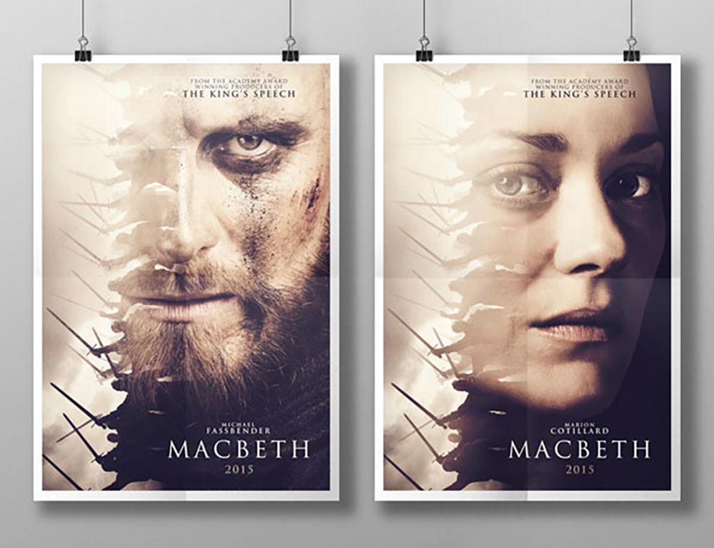 movie film poster poster Macbeth Michael Fassbender Marion Cotillard paddy considine shakespeare