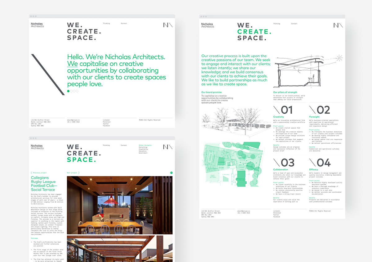 architect Australia company profile green architecture brand identity Logo Design building construction premium