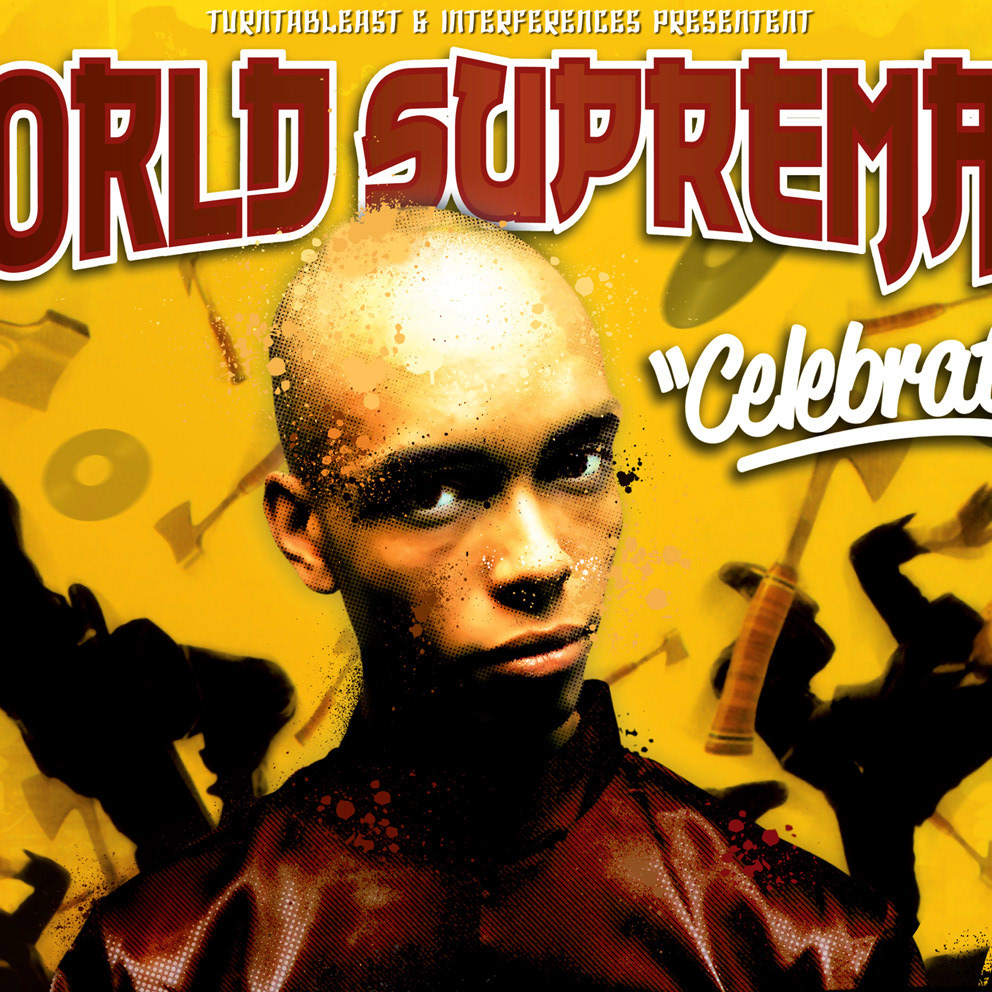 Bonzer concept Indelible graphic poster DJ Nelson DMC world supremacy hip-hop dj turntableast