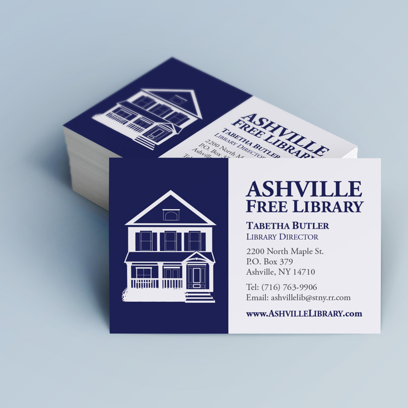 Adobe Portfolio bookmarks ashville library Business Cards web designbanners