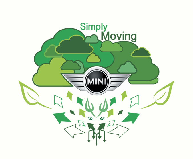 MINI green design Promotion Design vector