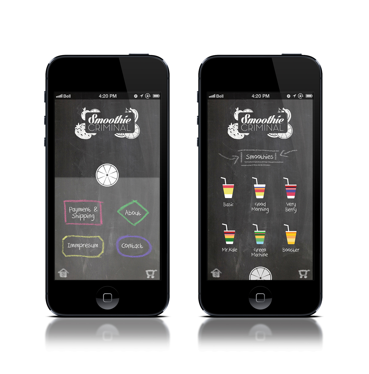 smoothie app application logo fruits healthy