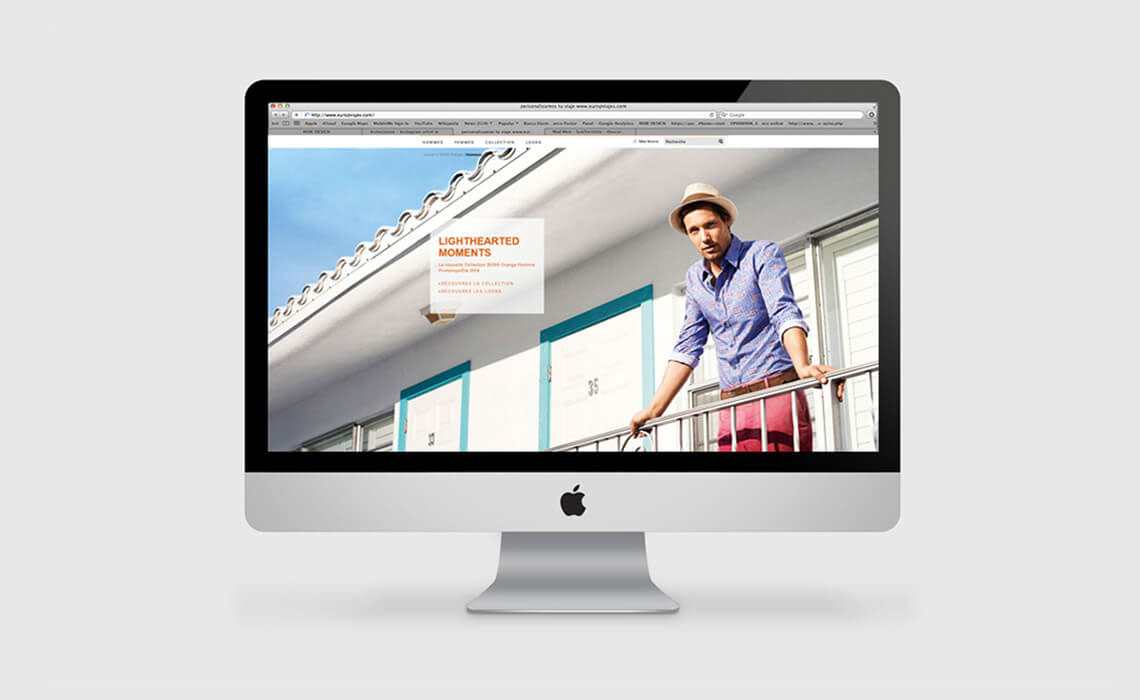 graphic design  home page Hugo boss