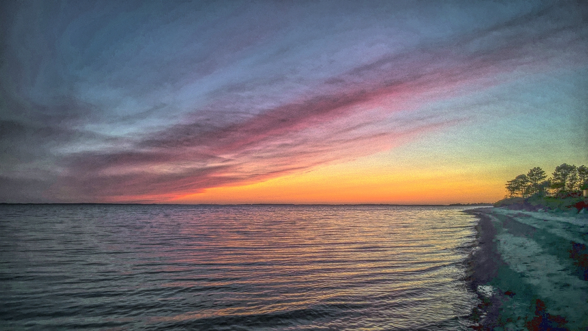Adobe Portfolio Ostsee Sonnenuntergang Himmel farben