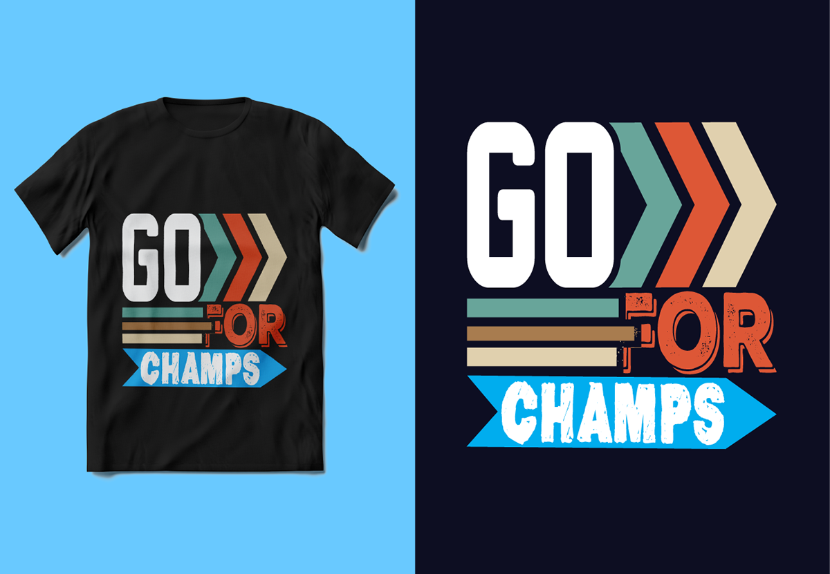 champion champs t-shirt T-Shirt Design men and women CHAMPIONS T-SHIRT  Champs T-Shirt for Athletes funy t-shirt design Go For Champs