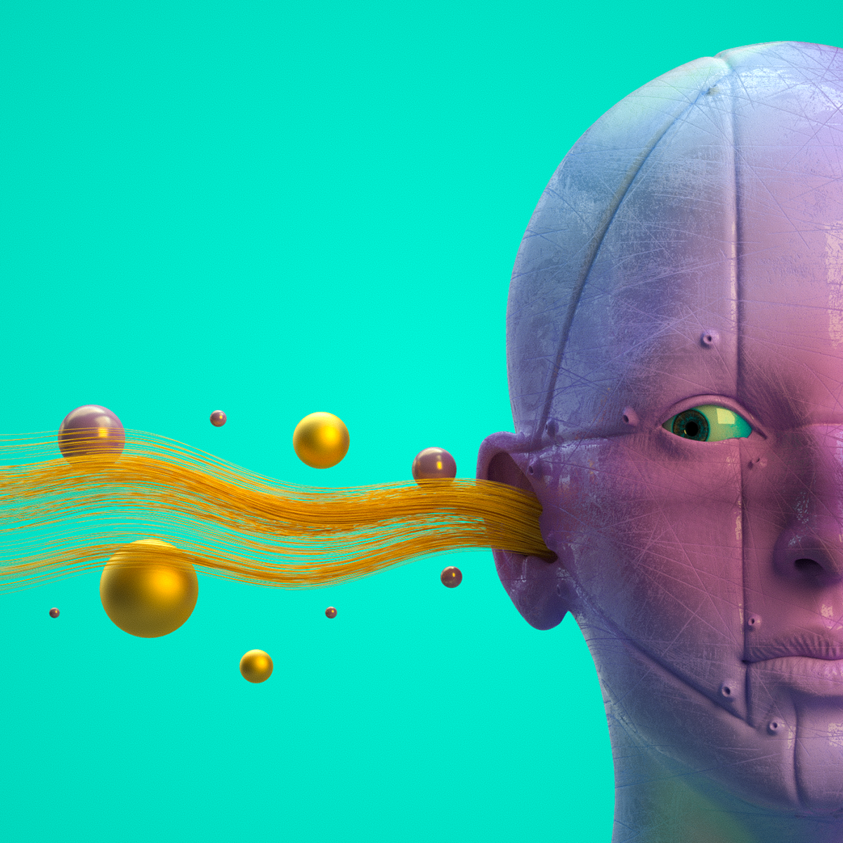 3D c4d octane popart surreal Scifi trand colors Zbrush shapes