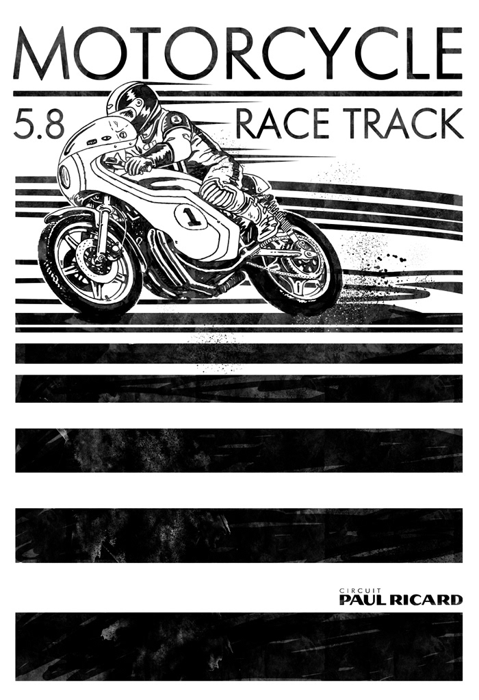 tee promotional tee sunday racing classic paul ricard moto motorcycle circuit
