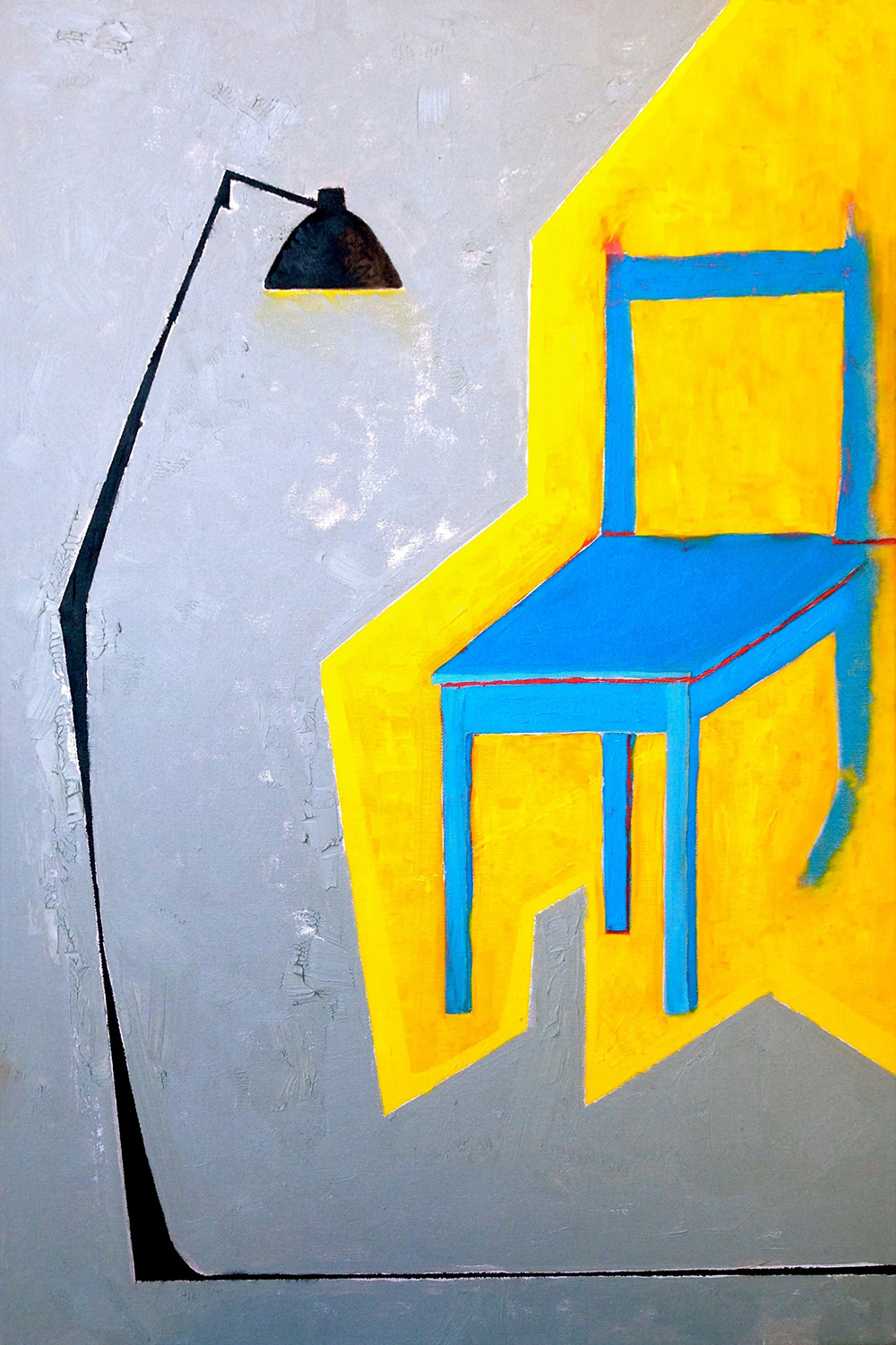 Oils figurative Lamp chair sofa Rug simone guimarães