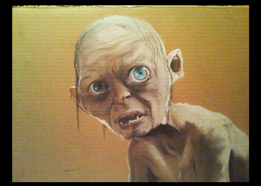Gollum the lord of the rings draw