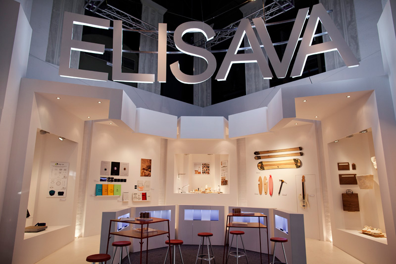 Stand elisava Interior design corporate stand saló de l'ensenyament barcelona