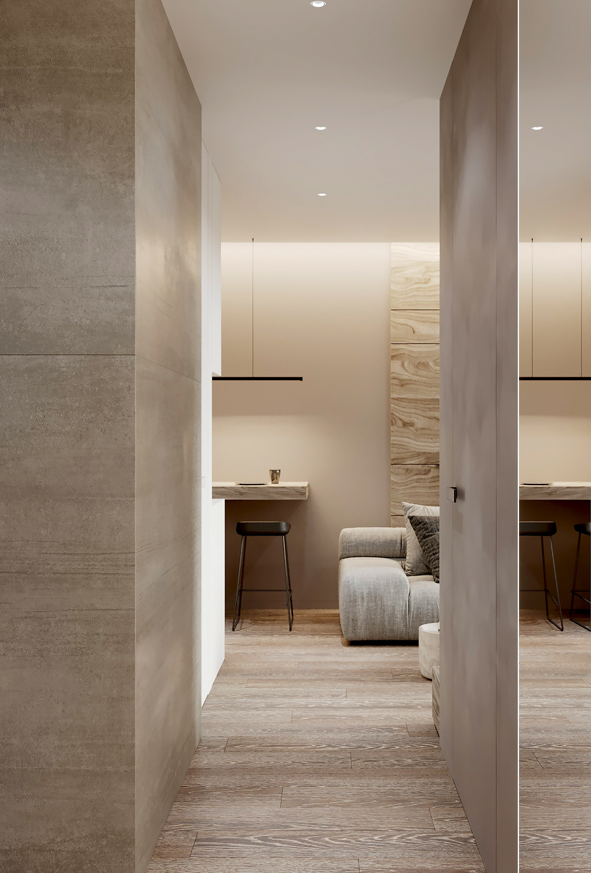 apartment corona design Interior nude