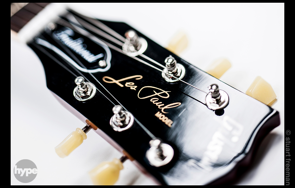 Gibson les paul guitar instrument product macro detail stuart freeman hype photography Studio Photography Product Photography
