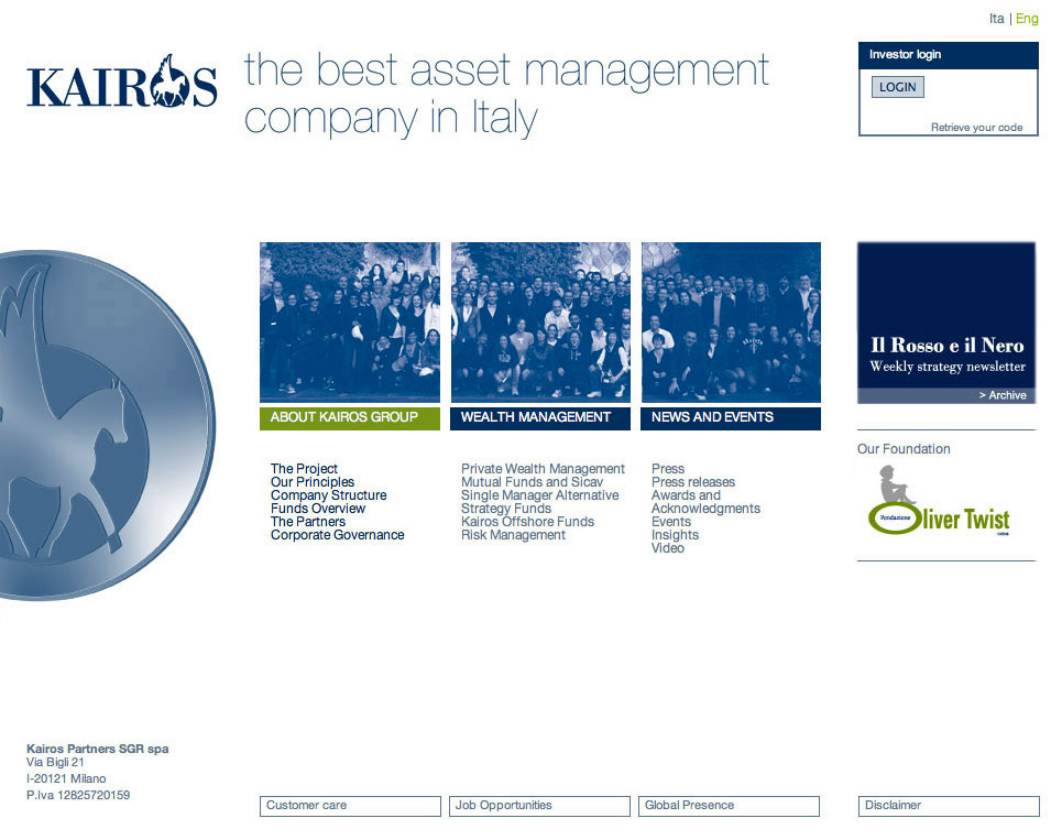 kairos kairos Partners Asset Management  finance Investments finance giorgio rocco giorgio rocco associati giorgio rocco lab Web Corporate Identity brand identity