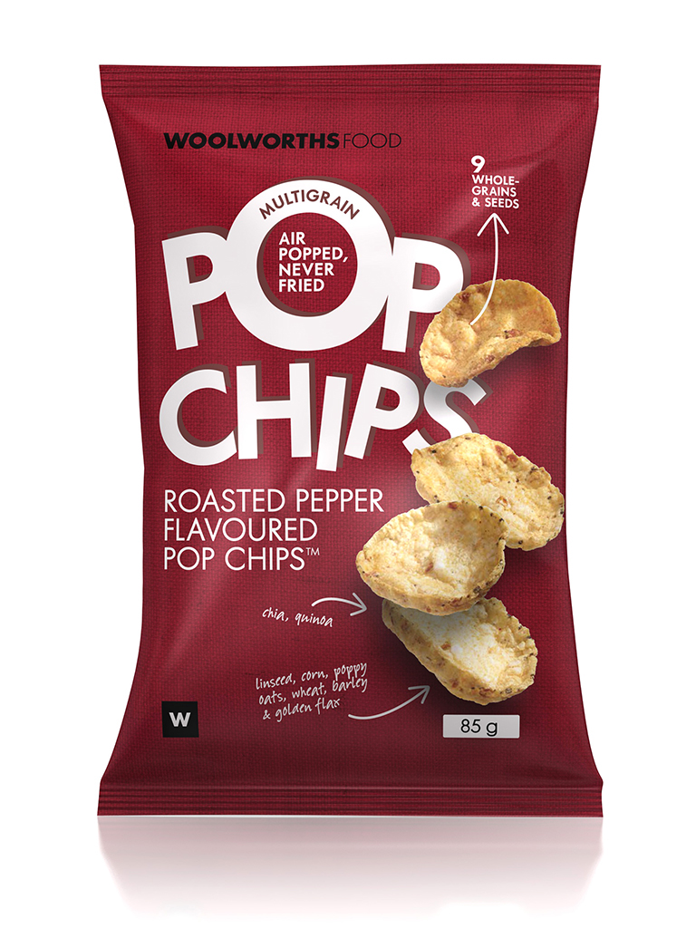 chips snacks potato Multigrain air popped Fun Health woolworths woolworths packaging